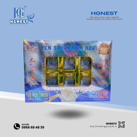 Yến sào Khánh Hòa HGnest chưng Đường ăn kiêng 33% Lọ 70ml (Hộp quà)